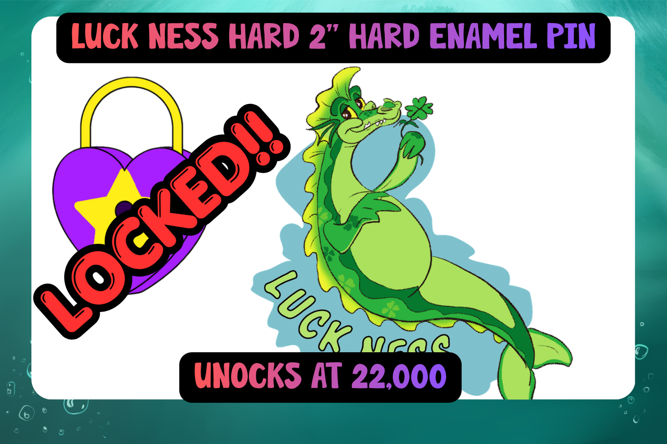 LUCK NESS ENAMEL PIN