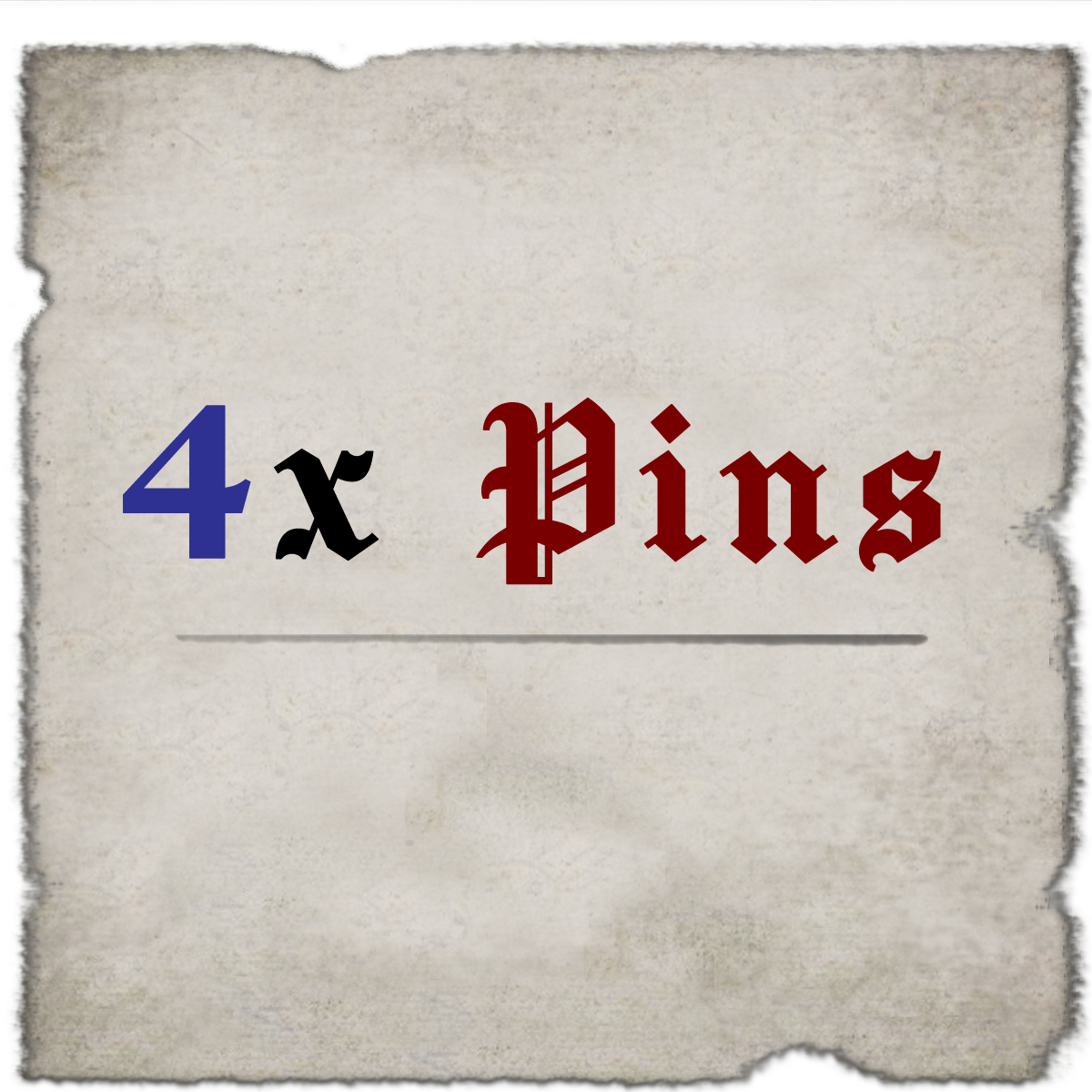 4x Pins
