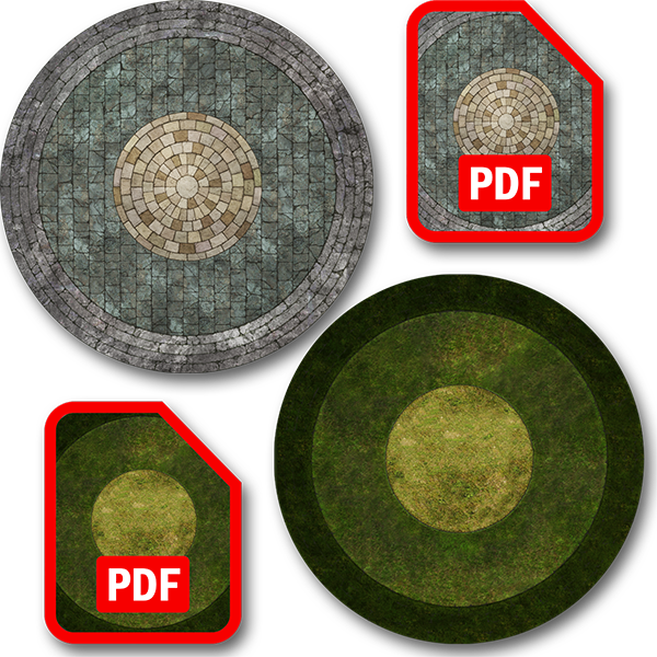 Dungeon & Grass Ultimate Dungeon Terrain Double-sided Playmat