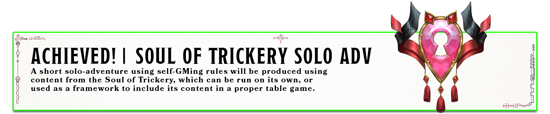 Soul of Trickery Solo Adventure