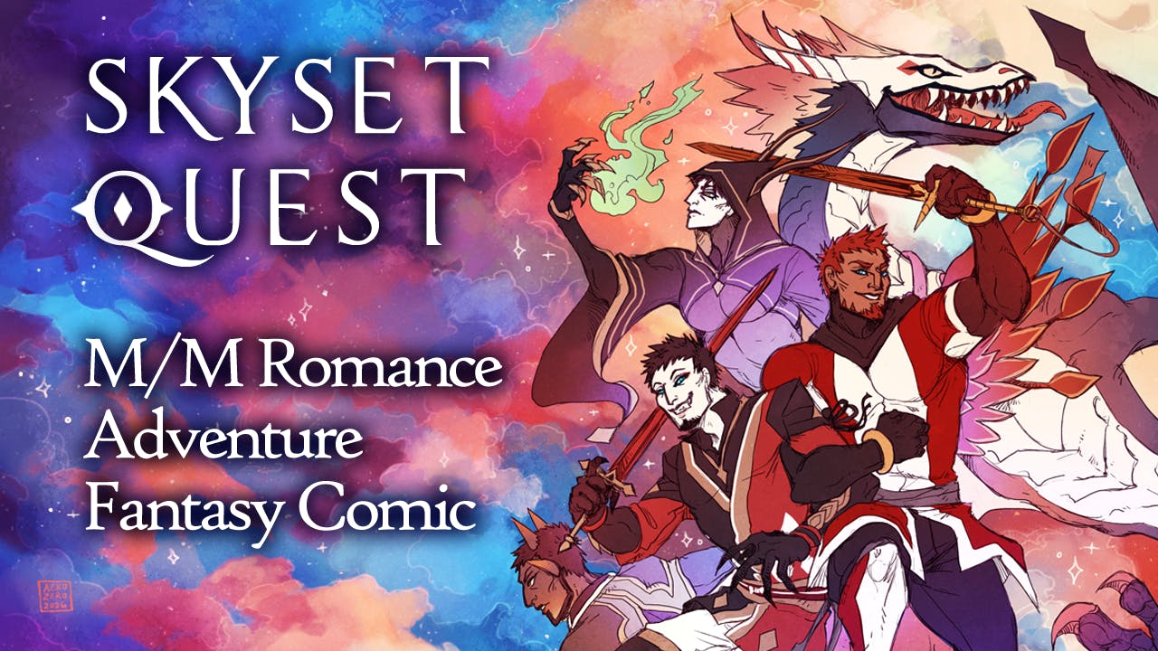 SKYSET QUEST #1 - a Queer M/M Fantasy Poly Romance Comic! - BackerKit