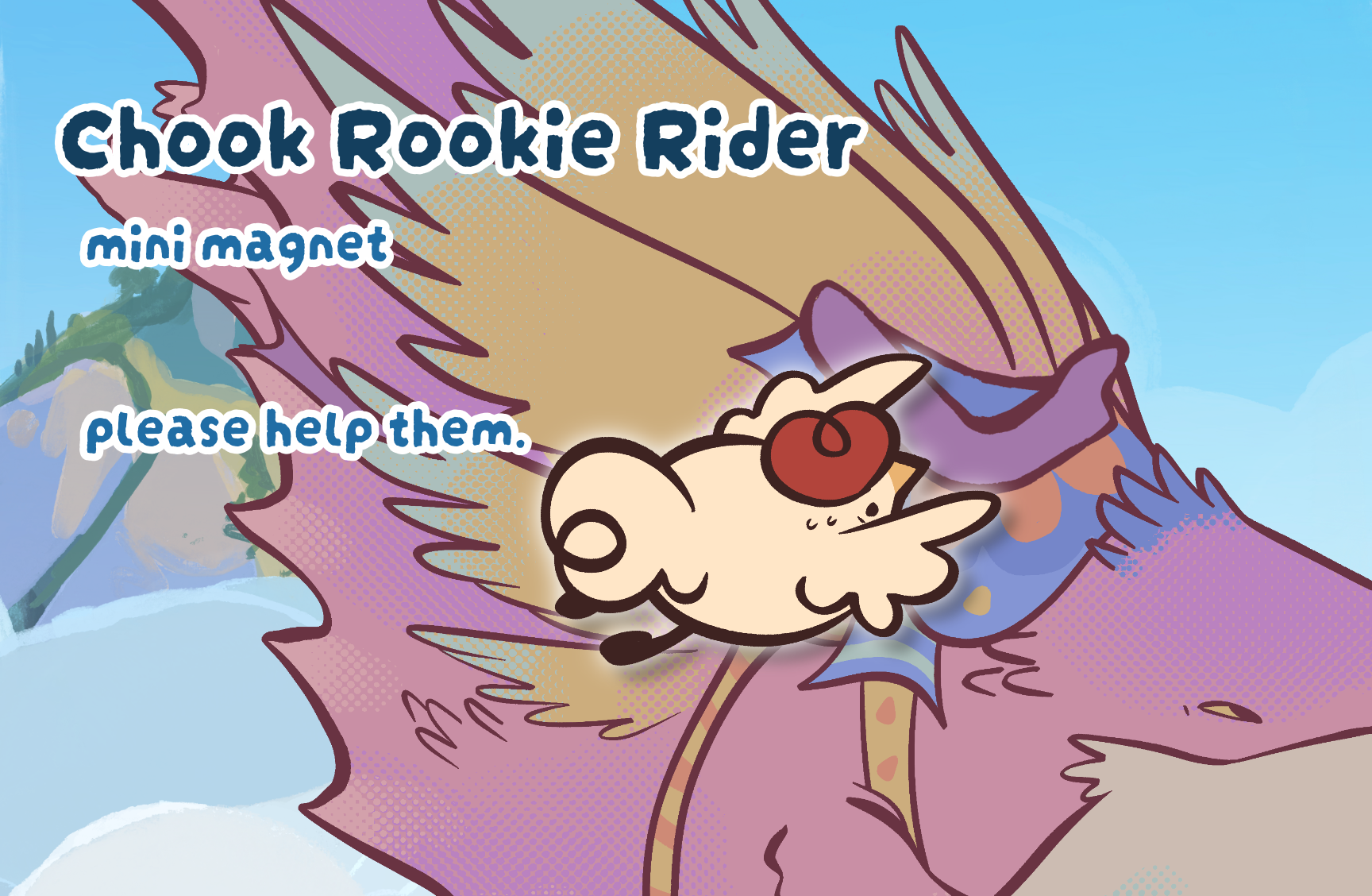 Chook Rookie Rider Magnet