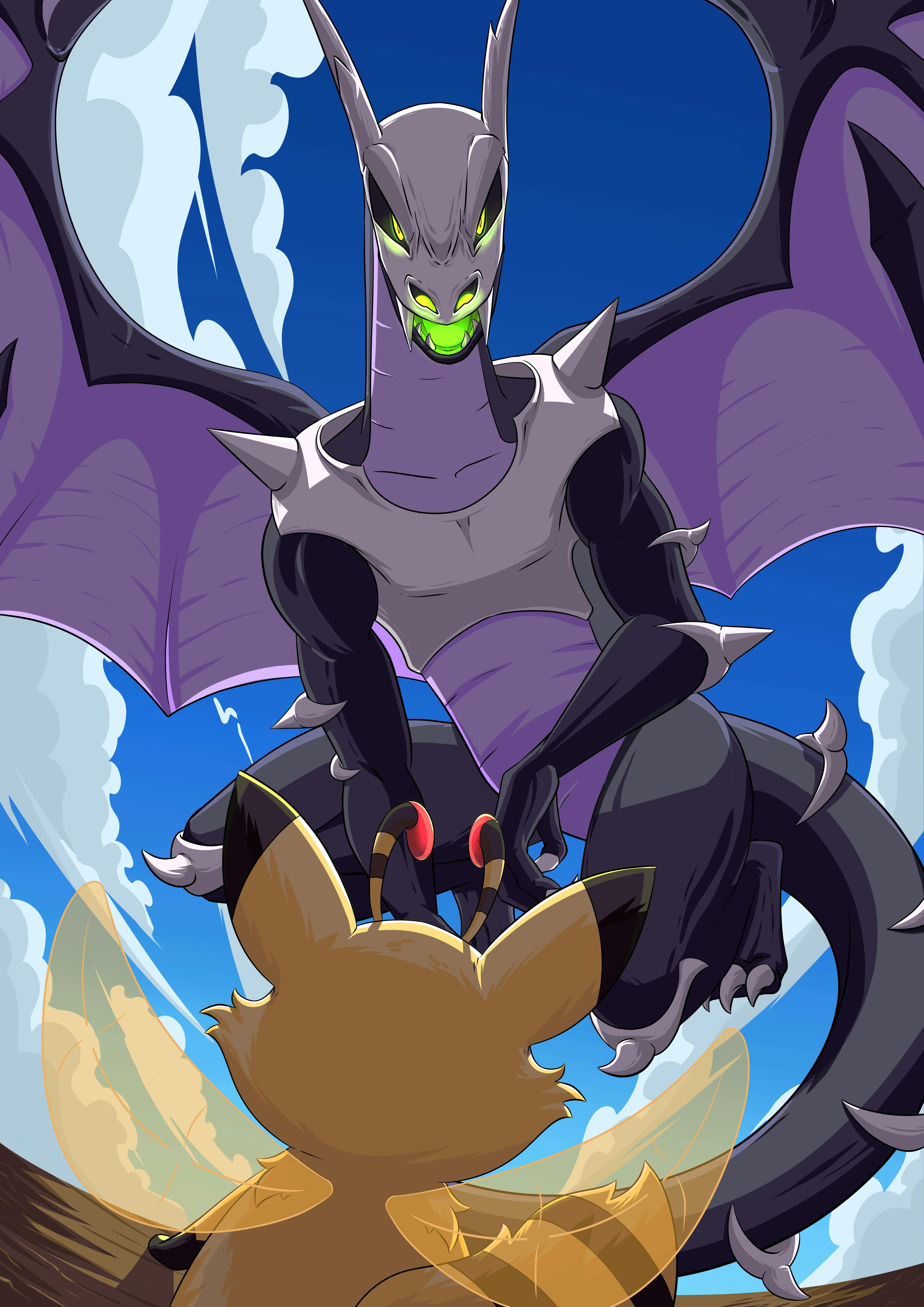 8x12 Poster - Dragthrax vs Vixbee