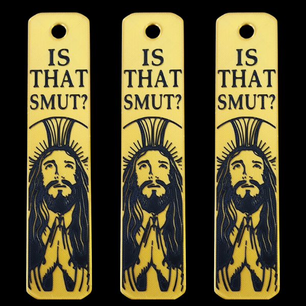 Set of 3 "Is That Smut?" Gold Dust Bookmark - Design by Ben Mirabelli