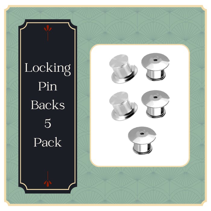 Locking Pin Backs 5 pack
