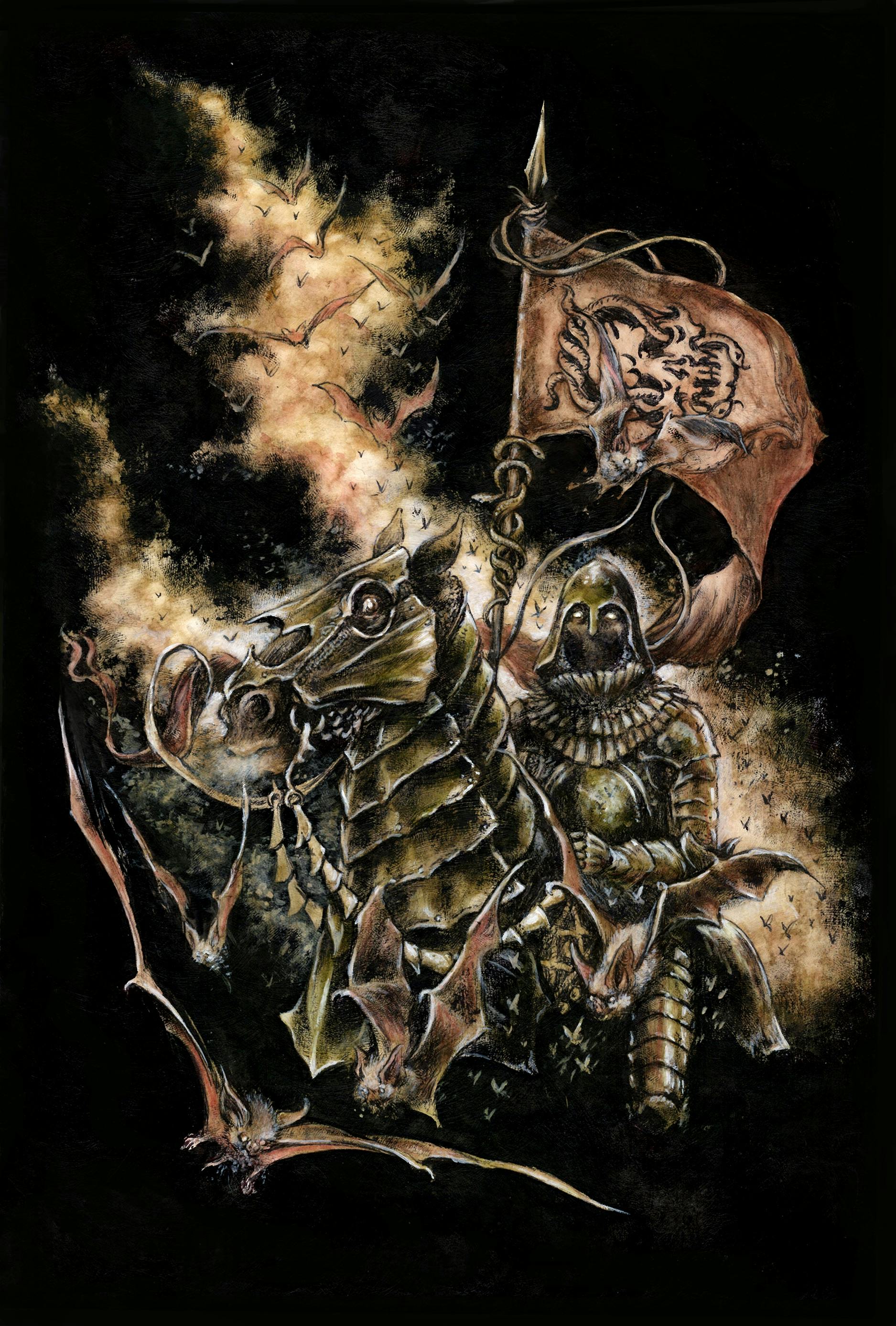 Plague Knight - Original Art by Jeremy Hush