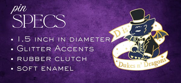 graphic text banner with specs, listed below