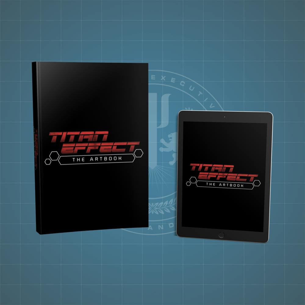 "Titan Effect: the Artbook" hardcover and PDF."