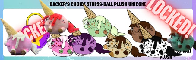 BACKER’S CHOICE STRESS-BALL UNICONE PLUSH