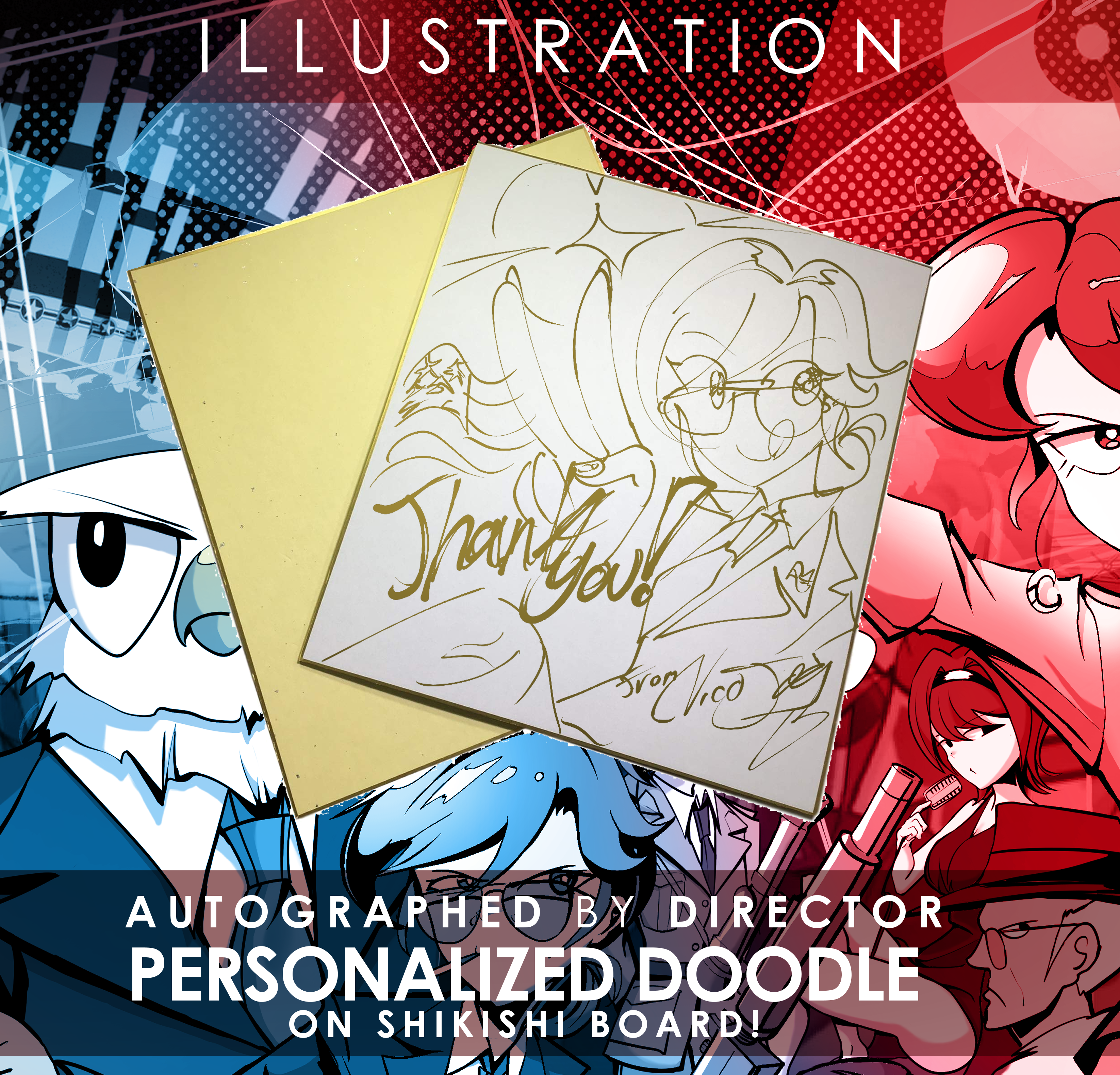 Personalized Illustration on Shikishi Board!