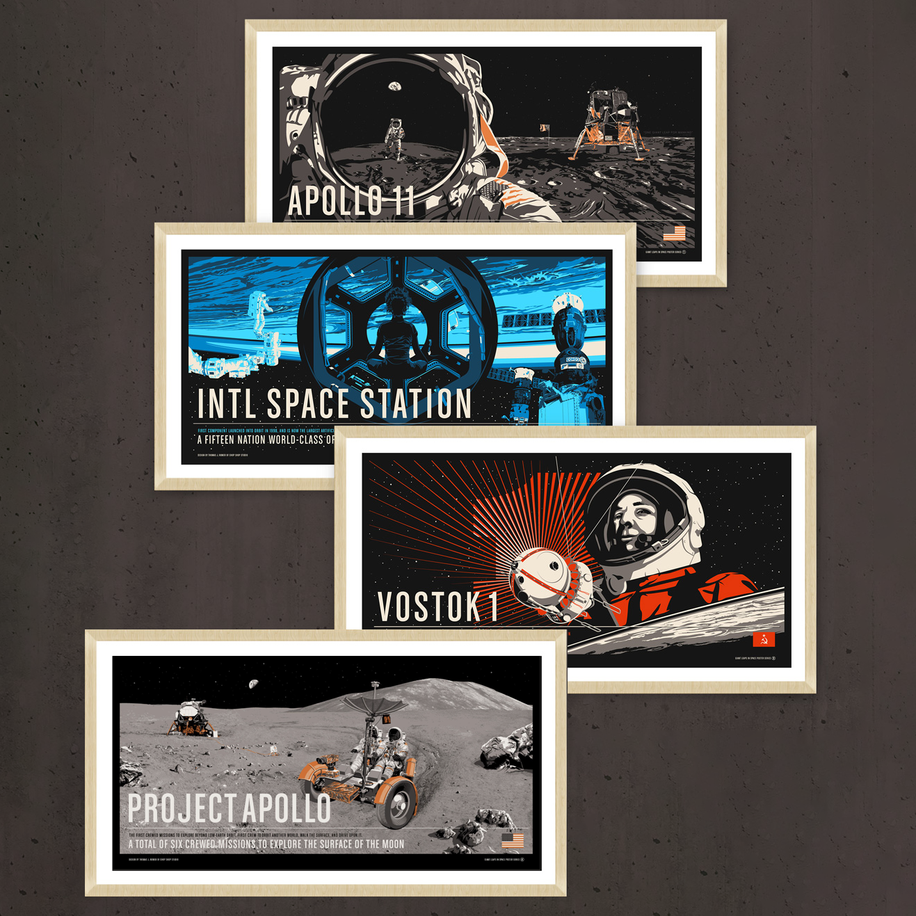 Giant Leaps in Space 18x12 Giclée Prints