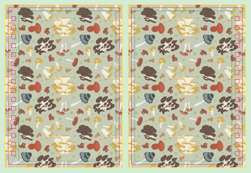 A6 Sticker Book Mushrooms