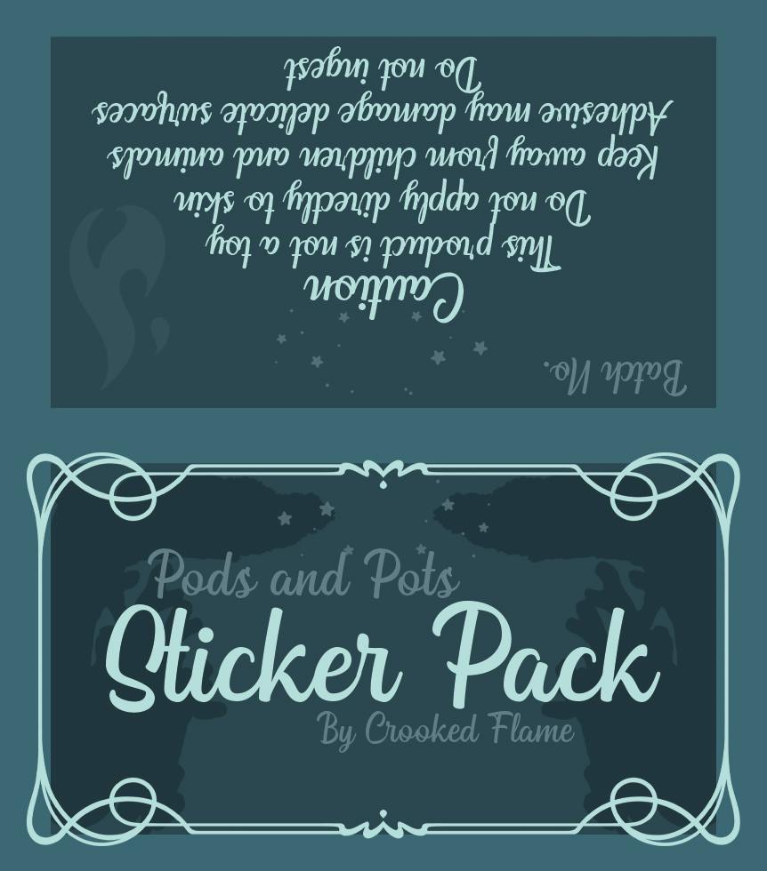 Pods and Pots Sticker Pack