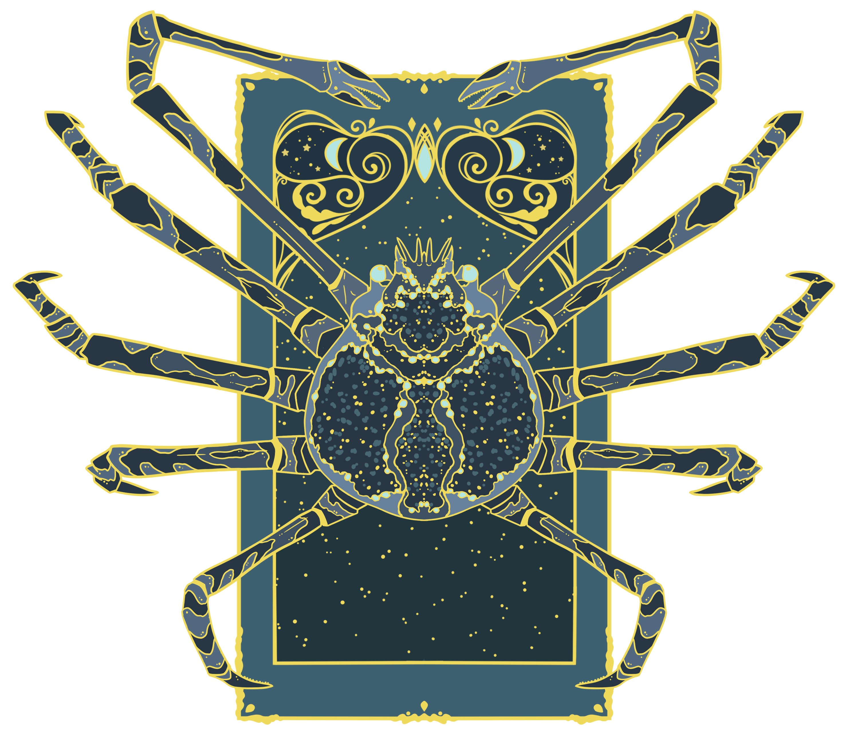 Midnight Ocean Tarot Pin Sticker Set Bundle