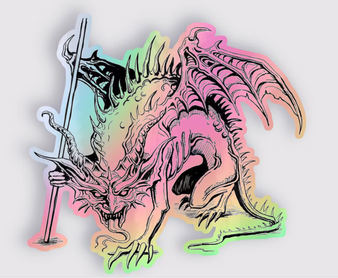 Vraxagon art by Justine Jones