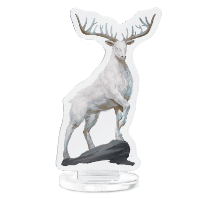 Great White Stag Standee