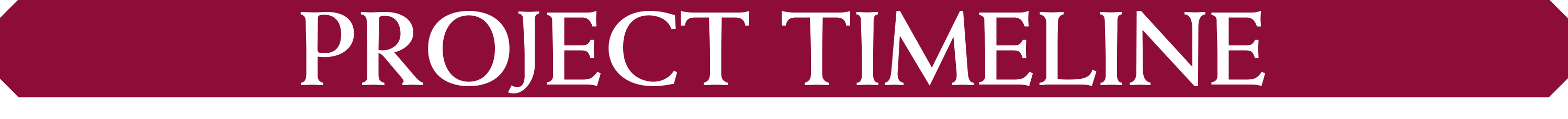 Header: Project timeline.