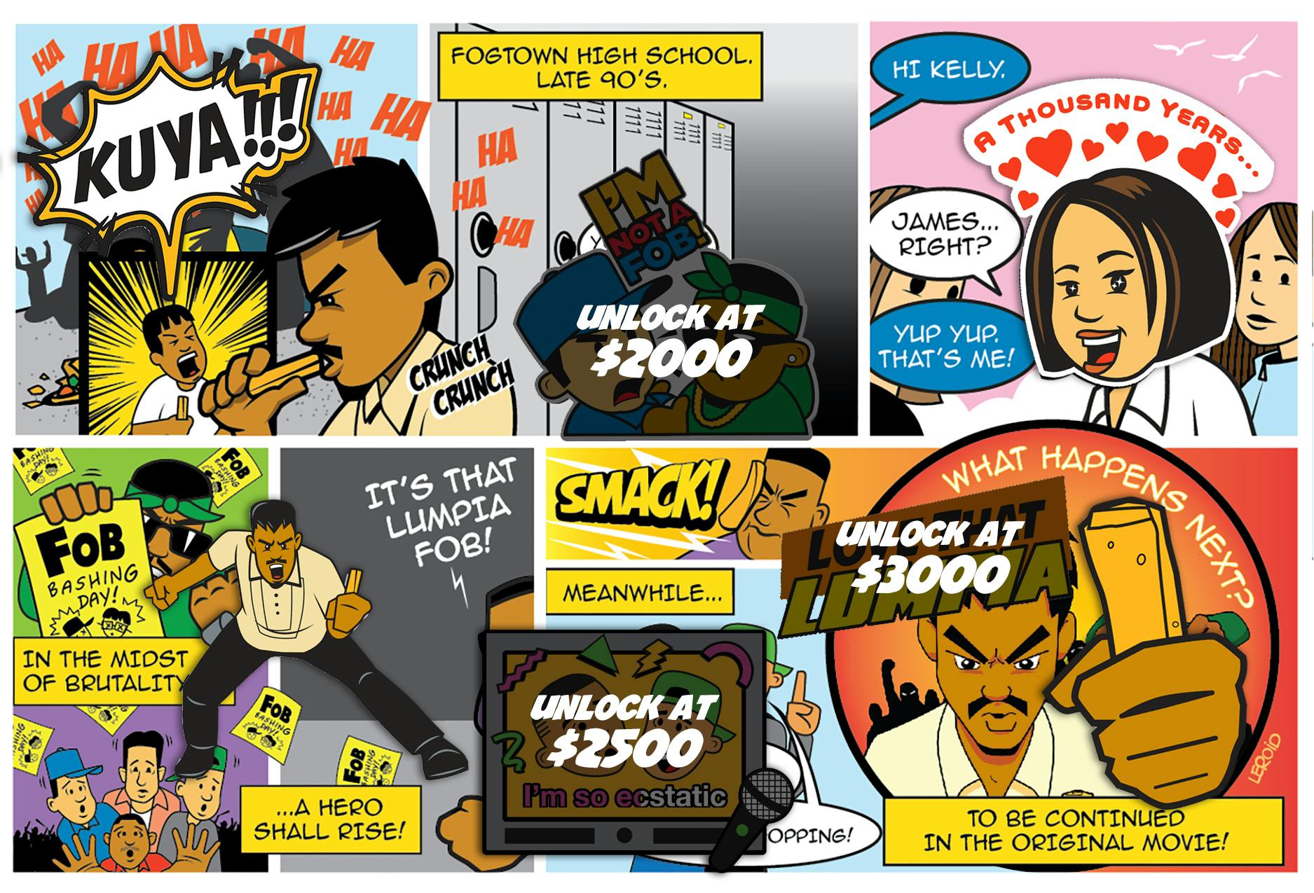 FEATURED Original LUMPIA Movie Enamel Pin Set