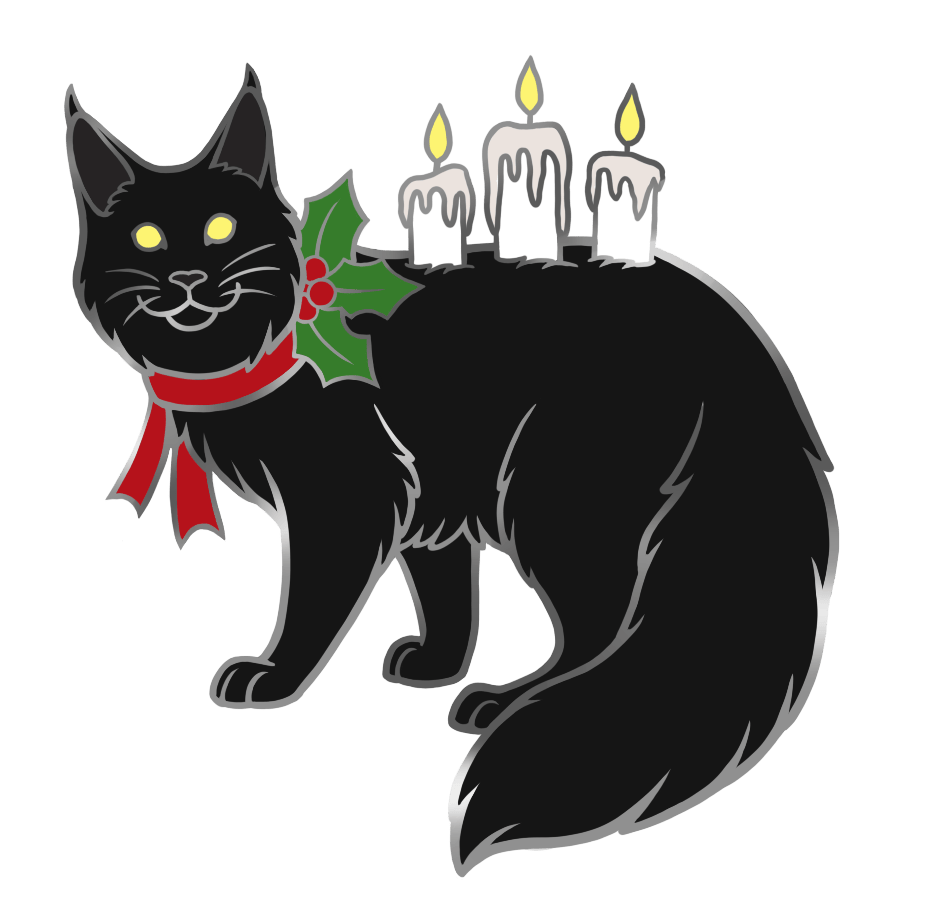 Yule Cat Pin