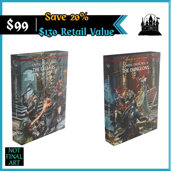(Save 20%) Castle Zagyg Volumes 4 & 5 Boxed Sets (Print ONLY)