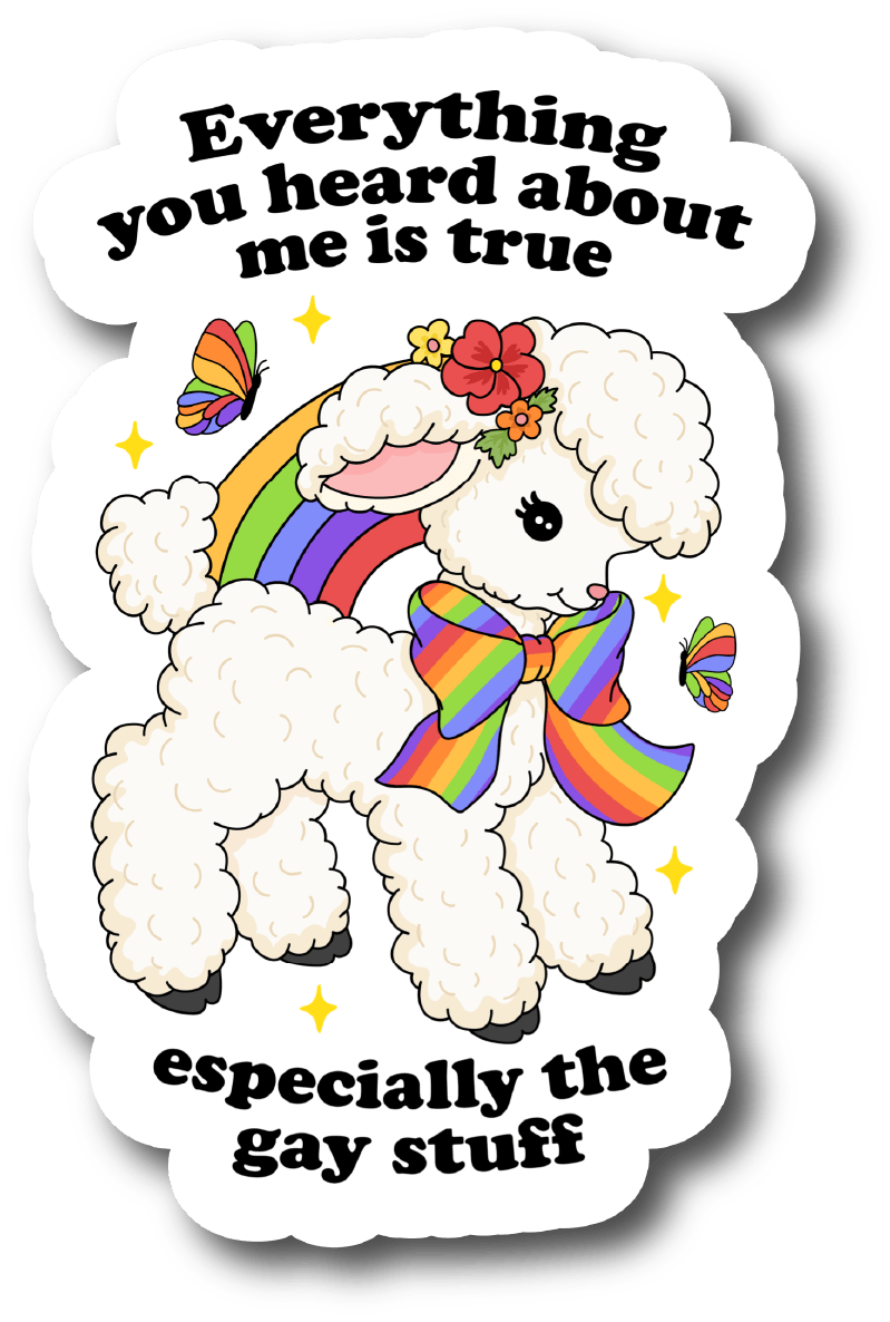 The Gay Stuff Lamb Sticker