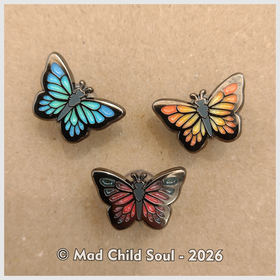 1x MINI PIN : Butterfly