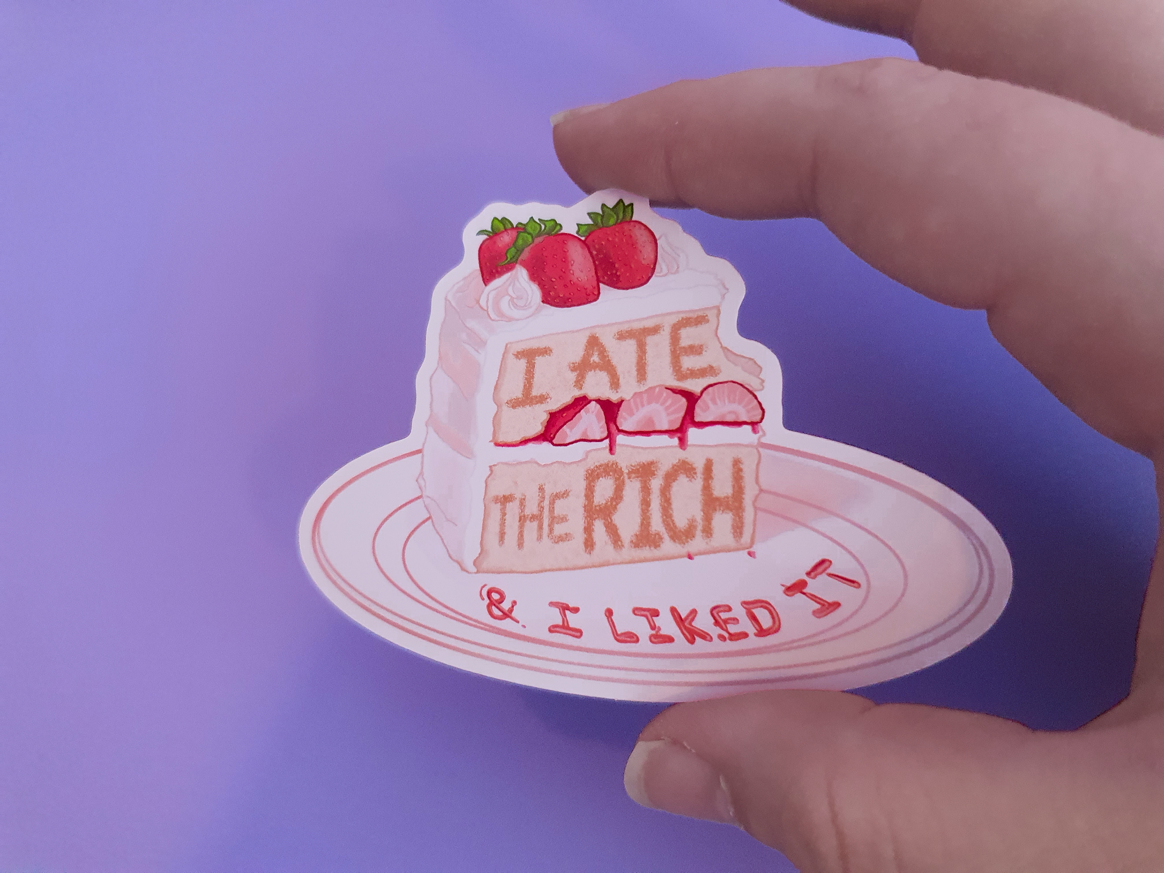 I Ate the Rich sticker