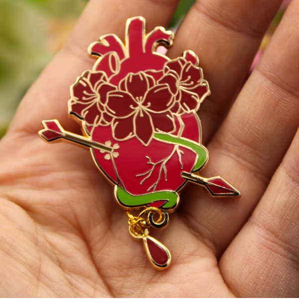  Enamel Pin: Amaryllis