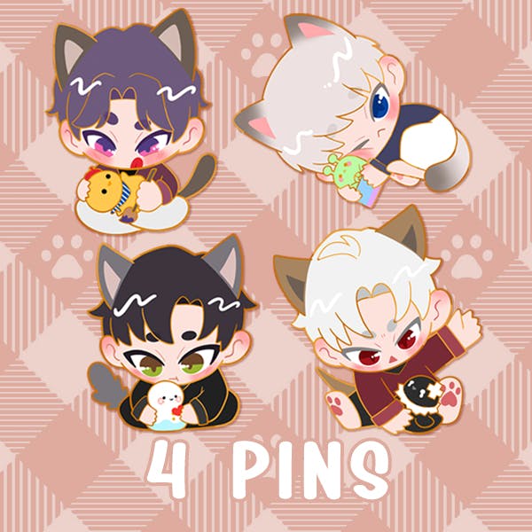🐾 4 Enamel Pins