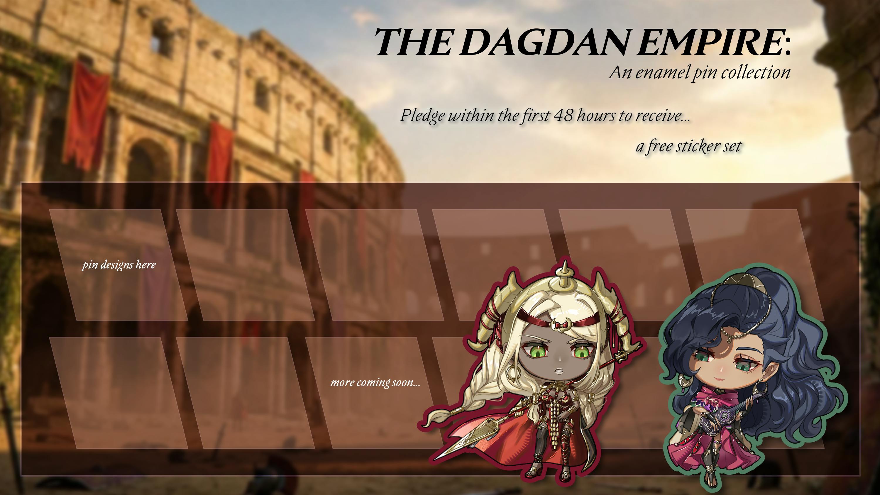 The Dagdan Empire: An Enamel Pin Collection