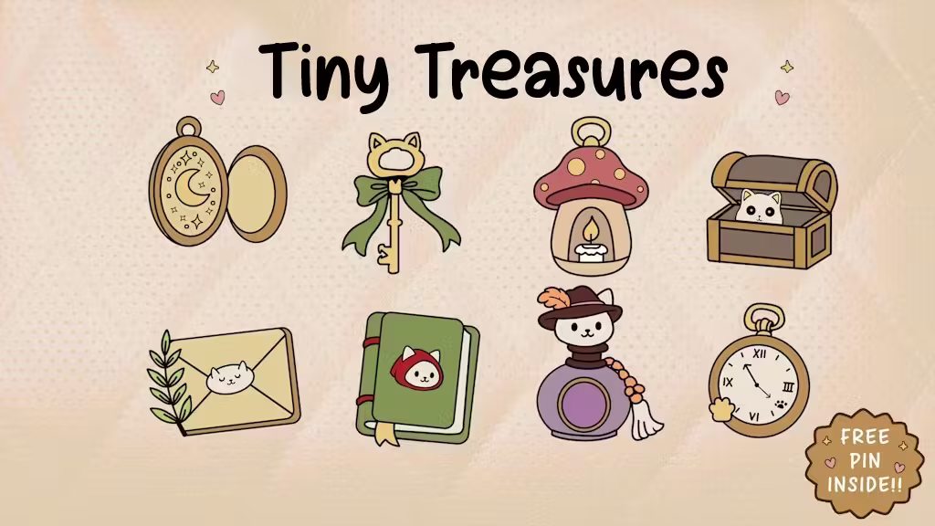 Tiny Treasures from a Curiosity Cabinet