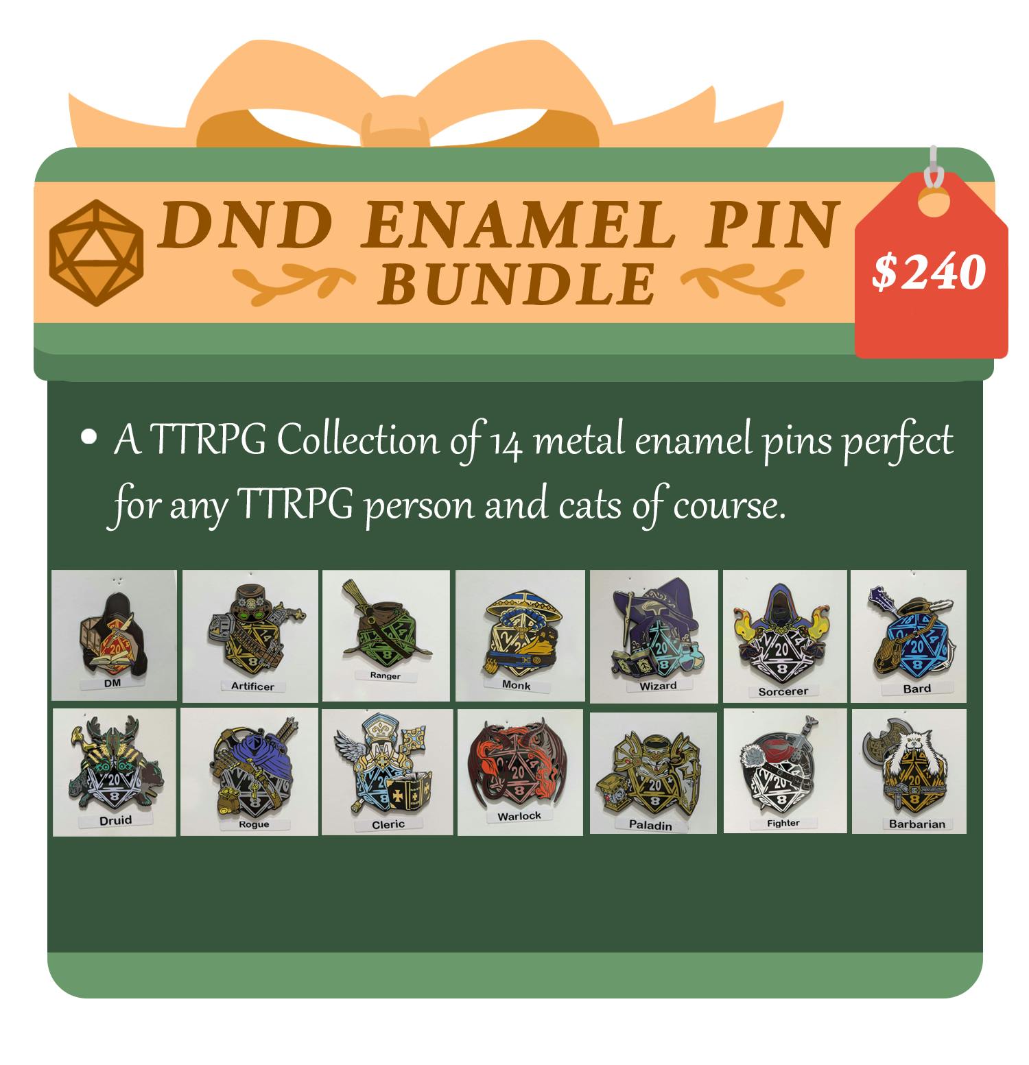 TTRPG Enamel Pin Bundle!