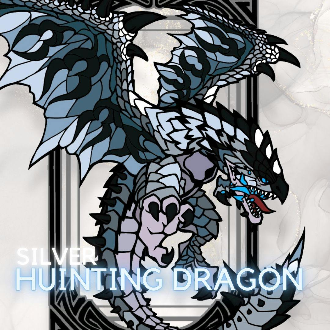 🐉Deluxe Pincard | Silver Hunting Dragon