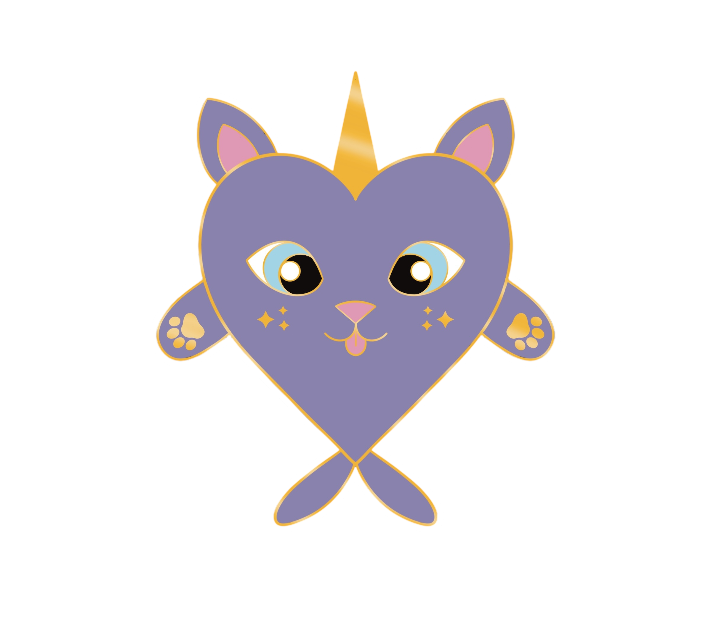 Ruby’s Kitty-Heart Creature Pin