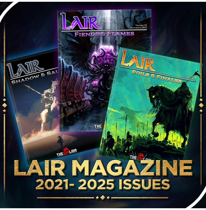 Lair Magazine 2021 to 2025 Issues