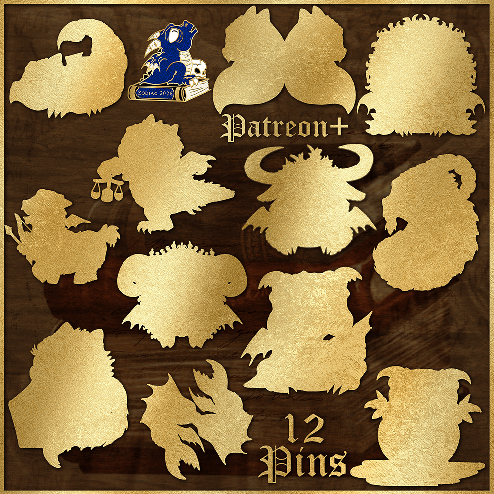 12 Zodiac Derpy Pins PATREON EXCLUSIVE