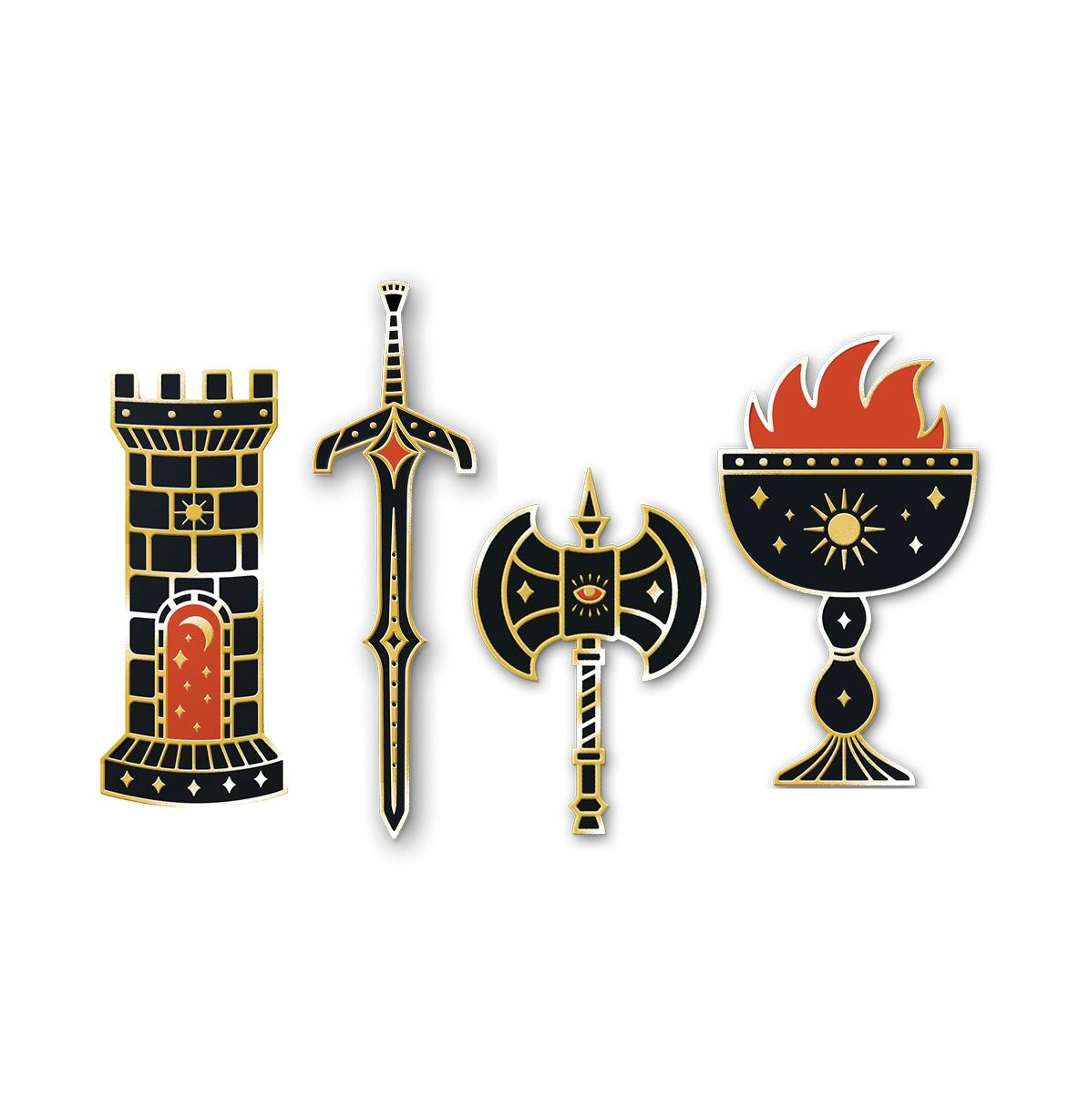 Medieval Enamel Pin Bundle