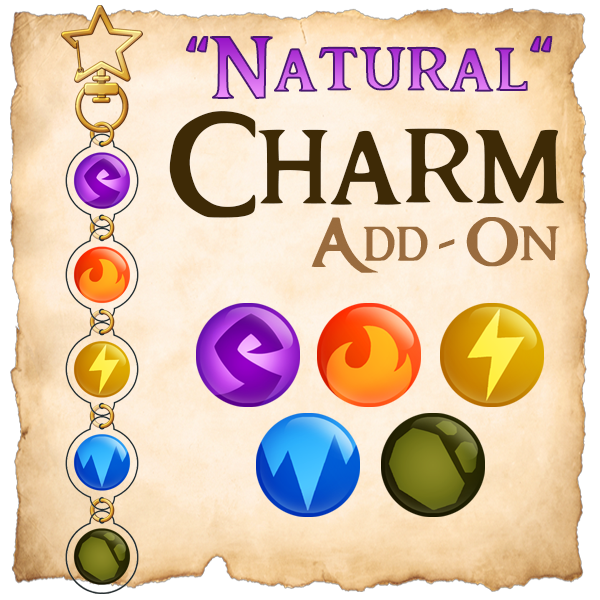 Acrylic Charm - "Natural Elements"