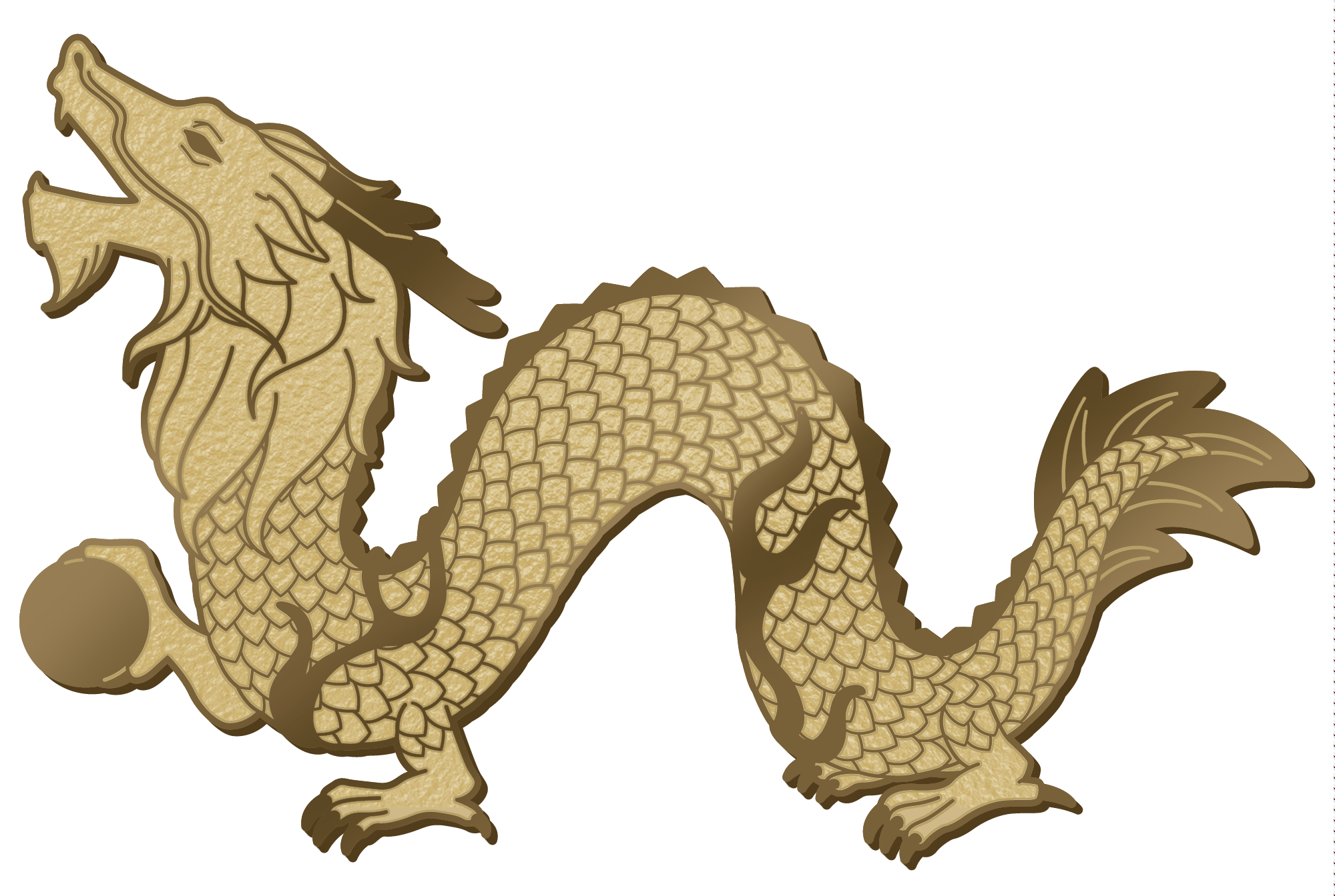 x1 Dragon Statue Pin