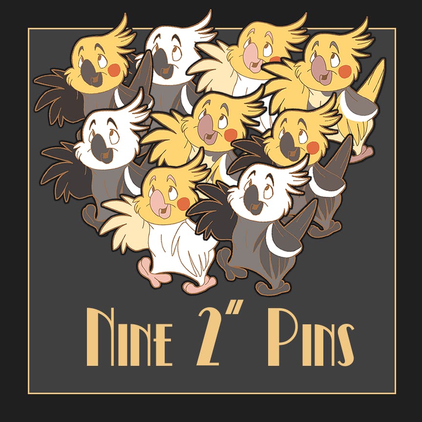 NINE 2" PINS