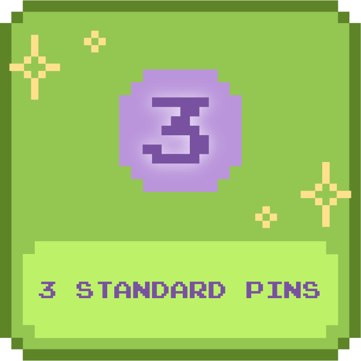 Three Standard Pins