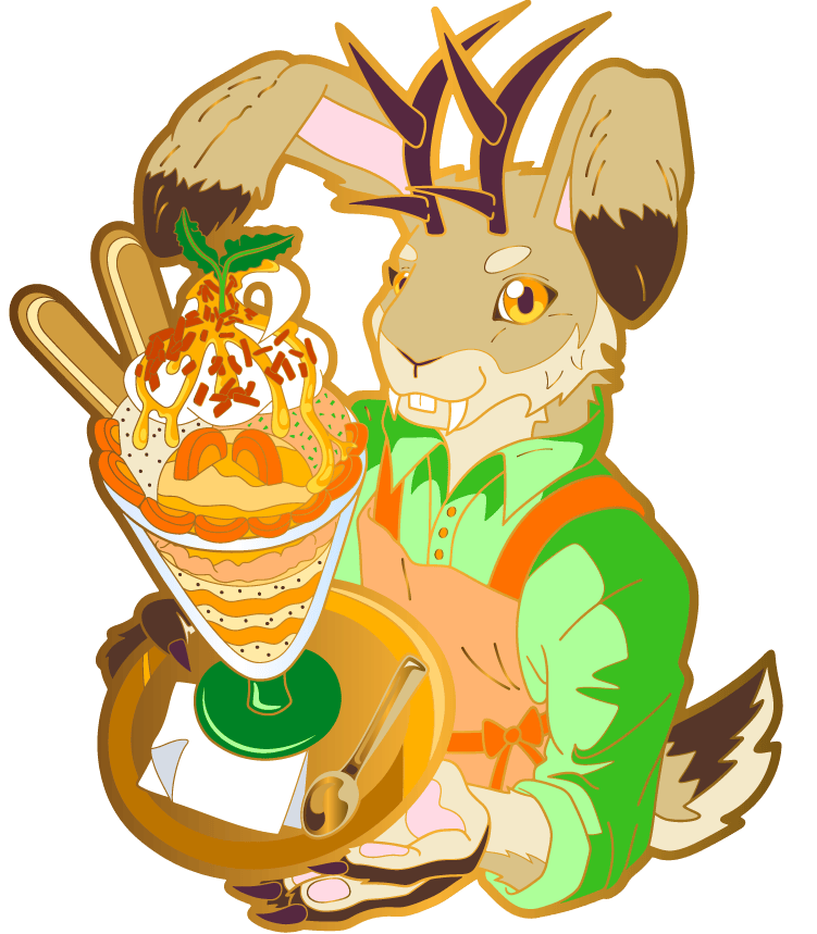 1x Jackalope - Hard Enamel Pin