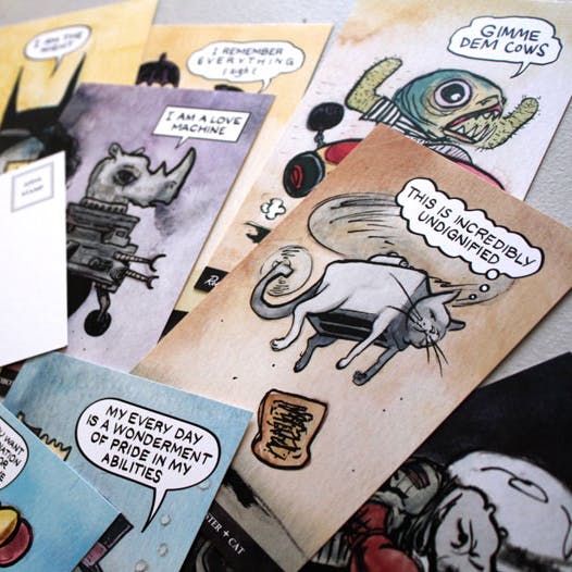 POSTCARD SET: Twelve (12) Roll-a-Sketch Postcards