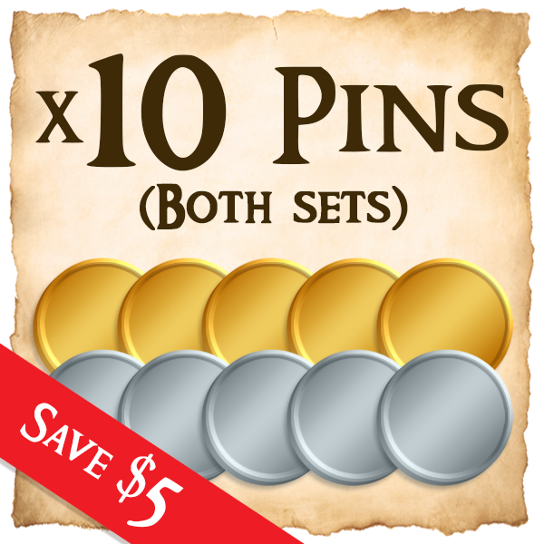 [EARLY BIRD] x10 Pins (Both Sets)