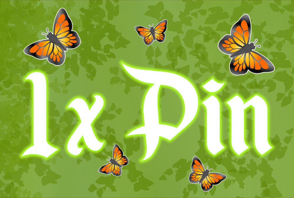 Pin : 1x Enamel Pin (Over 2cm)