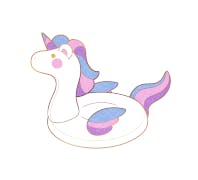 Unicorn Floaty Pin