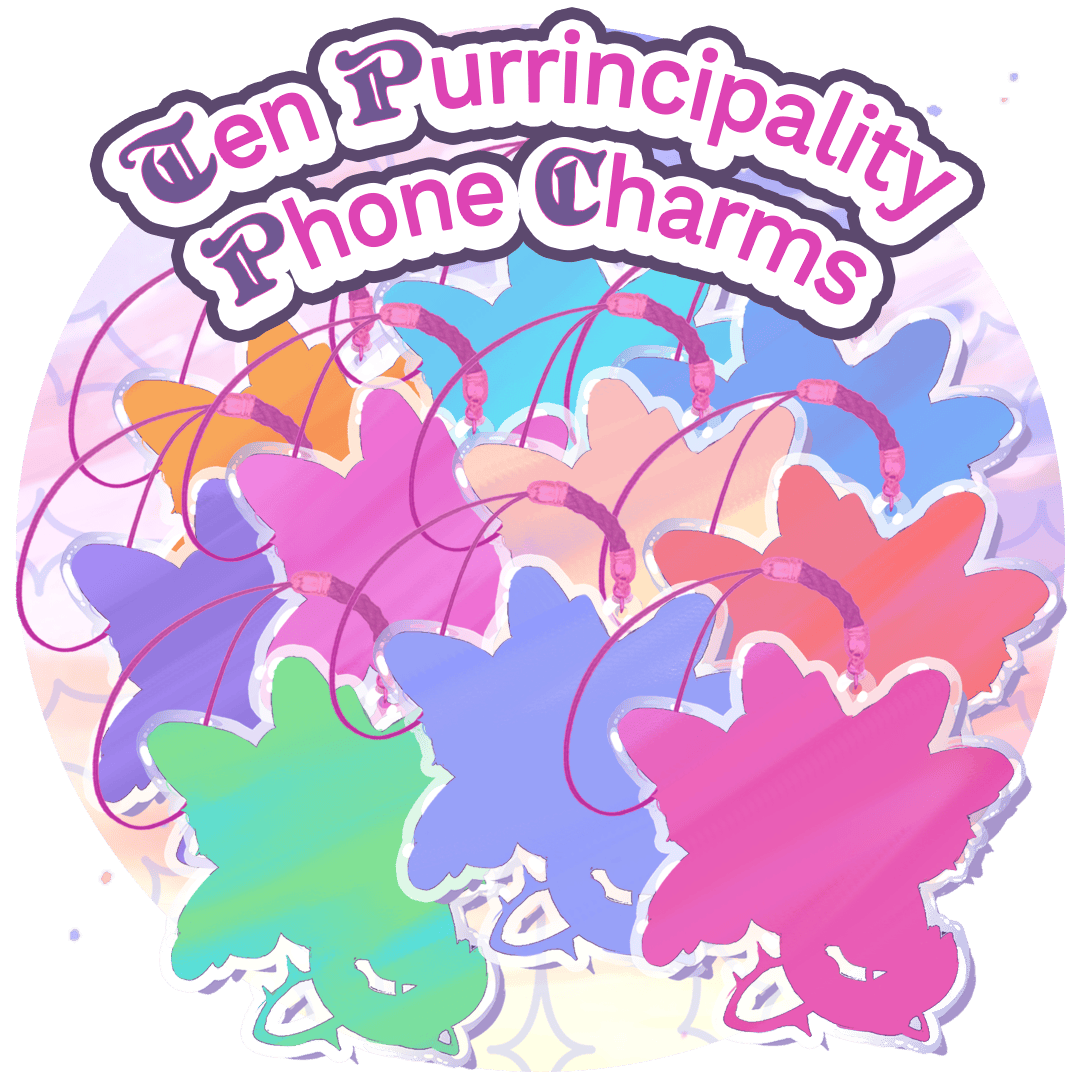 10 Purrincipality Phone Charms