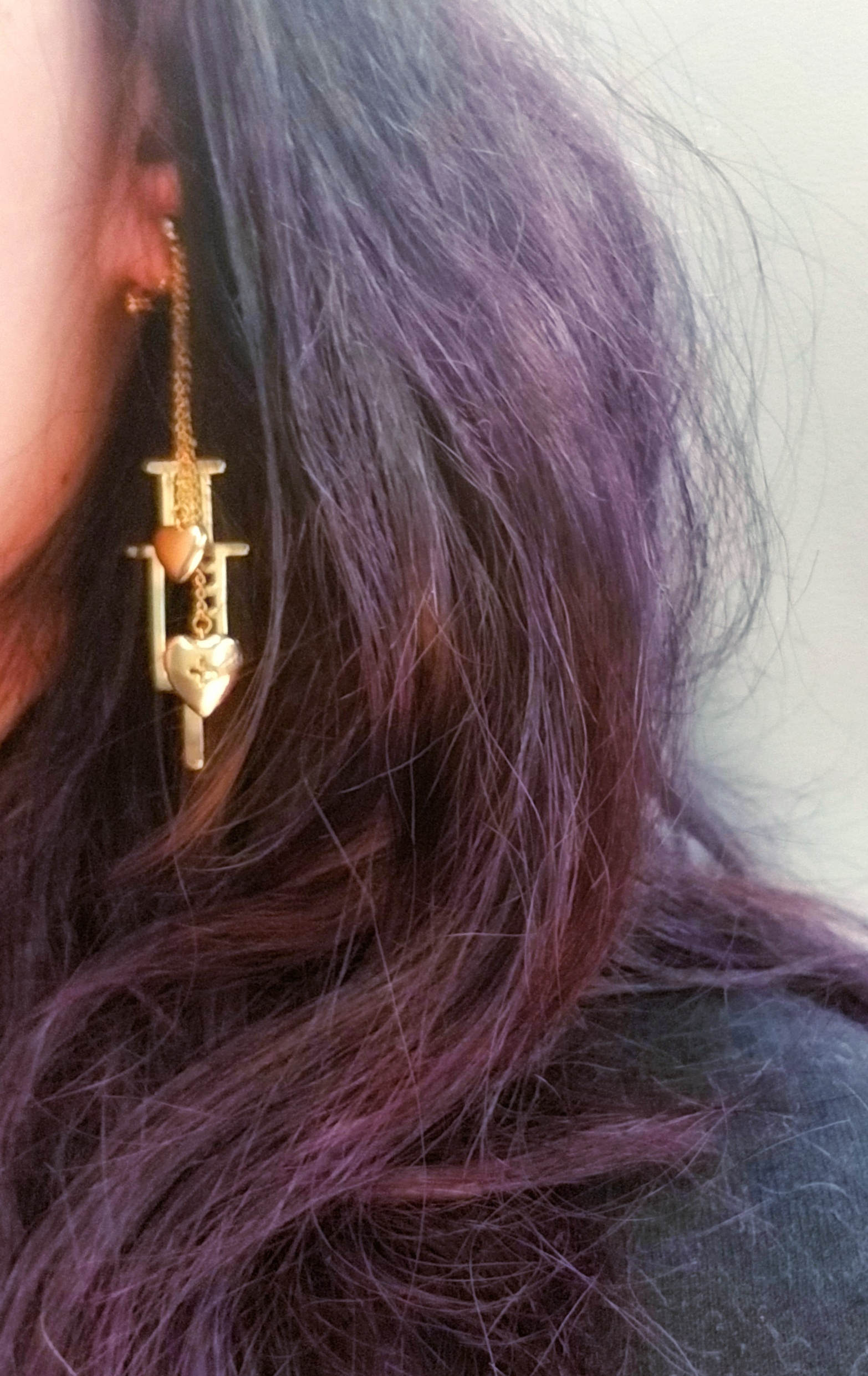 Syringe Dangle Earrings (Piercing)