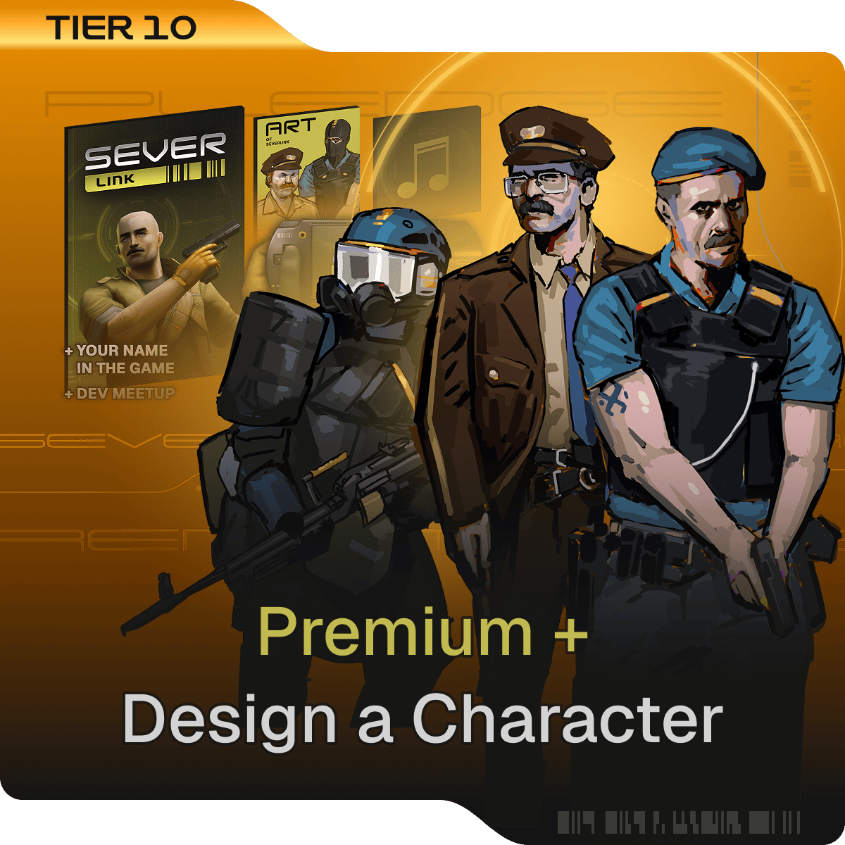 Premium + Your character in the game