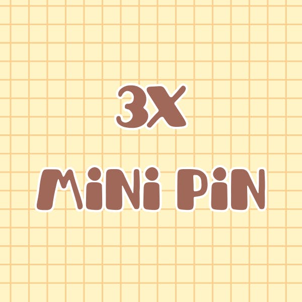 ✦ 3x mini enamel pin ✦